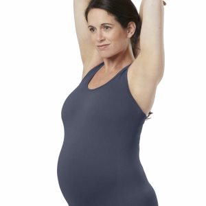 Reebok Seamless Maternity Muskelshirt Damen - Navy - DE 298-AJG